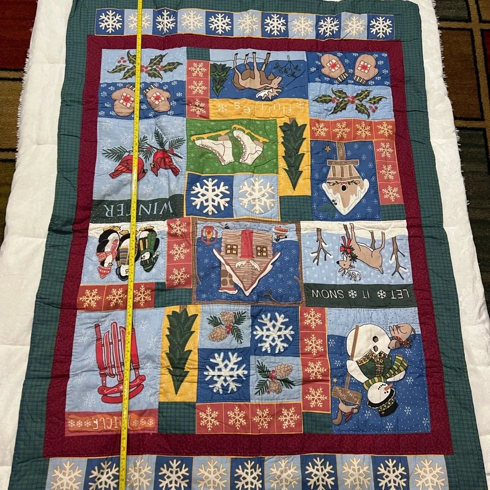 Let It Snow Christmas season throw limited edition 184/3000